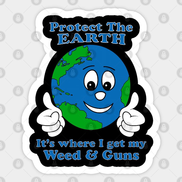 Weed and Guns Sticker by bakerjrae